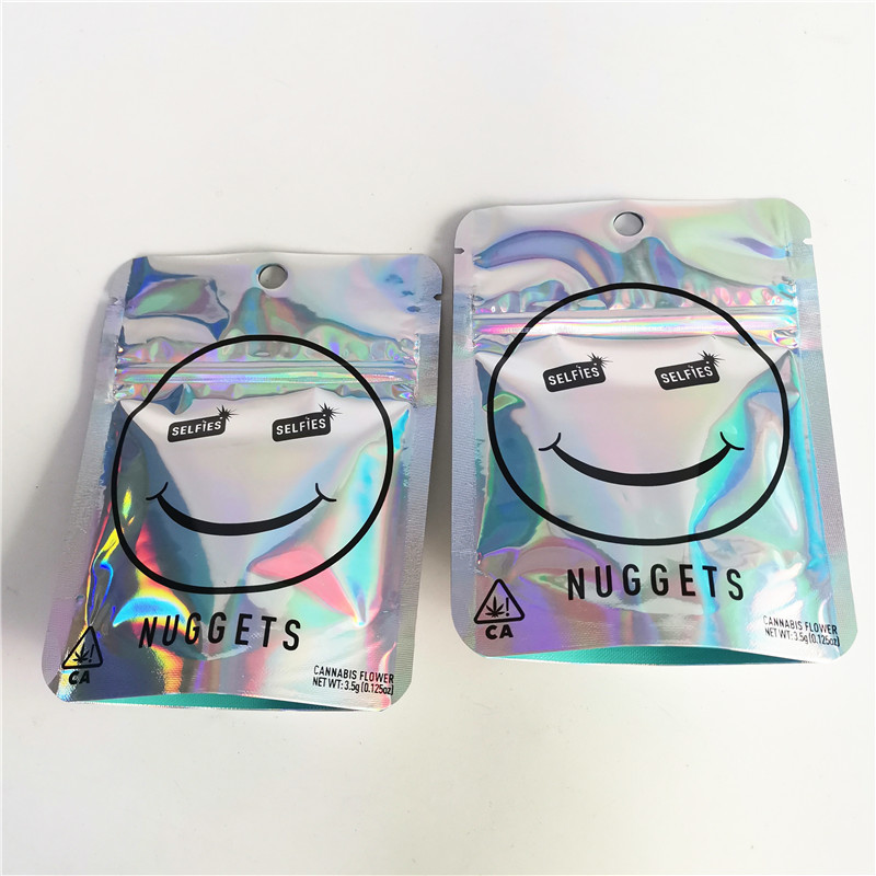 3.5g Cbd βοτανική στιλπνή 12C VMPET Cbd θυμιάματος συσκευάζοντας τσάντα φερμουάρ μεταλλινών