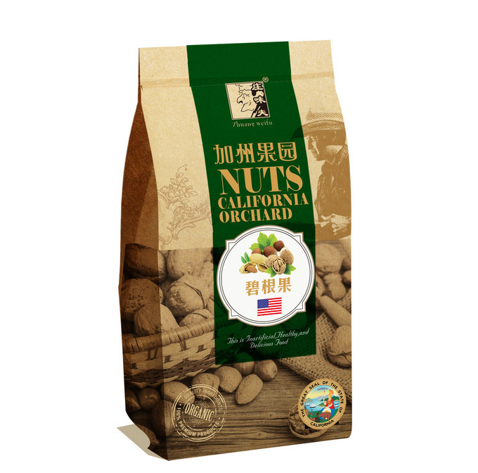 Καφετιές προσαρμοσμένες τσάντες εγγράφου, τσάντες γλειφιτζουριών εγγράφου της Kraft πρόχειρων φαγητών 150 γραμμαρίων