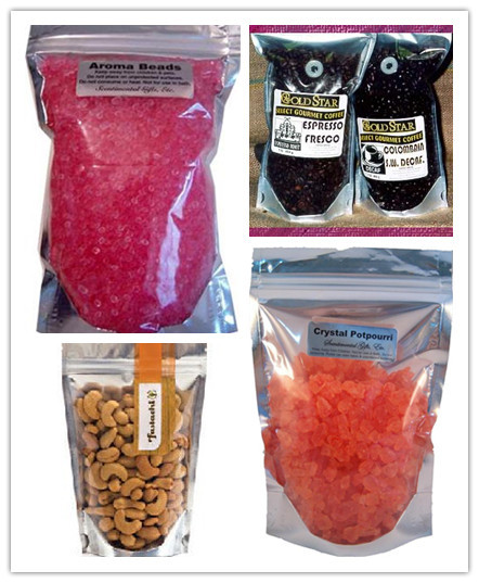 Σαφής πίσω στάση μετώπων και φύλλων αλουμινίου επάνω στις τσάντες με τη PET/Al/Νέα Υόρκη/PE