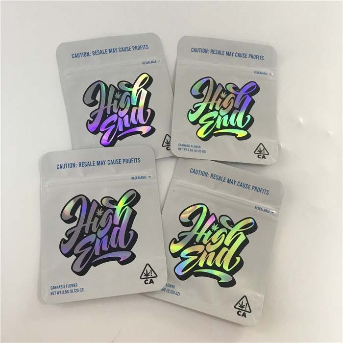 Τυπωμένη 3.5g μυρωδιάς απόδειξης πλαστικών σακουλών ανώμαλη τσάντα Mylar μορφής εδώδιμη