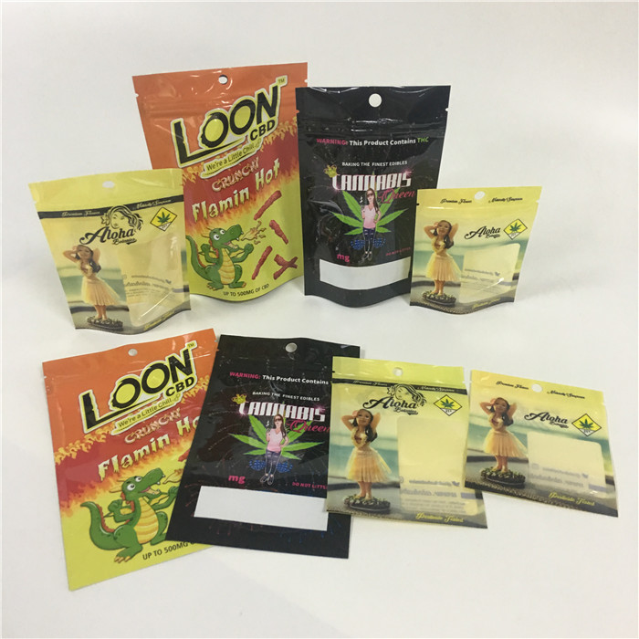 Ziplock απόδειξης μυρωδιάς Resealable πλαστικές ολογραφικές τσάντες μορφής τσαντών ανώμαλες