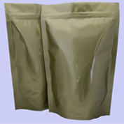 Στιλπνό φύλλο αλουμινίου αργιλίου συνήθειας που συσκευάζει τη χρυσή στάση ΕΠΑΝΩ με Ziplock