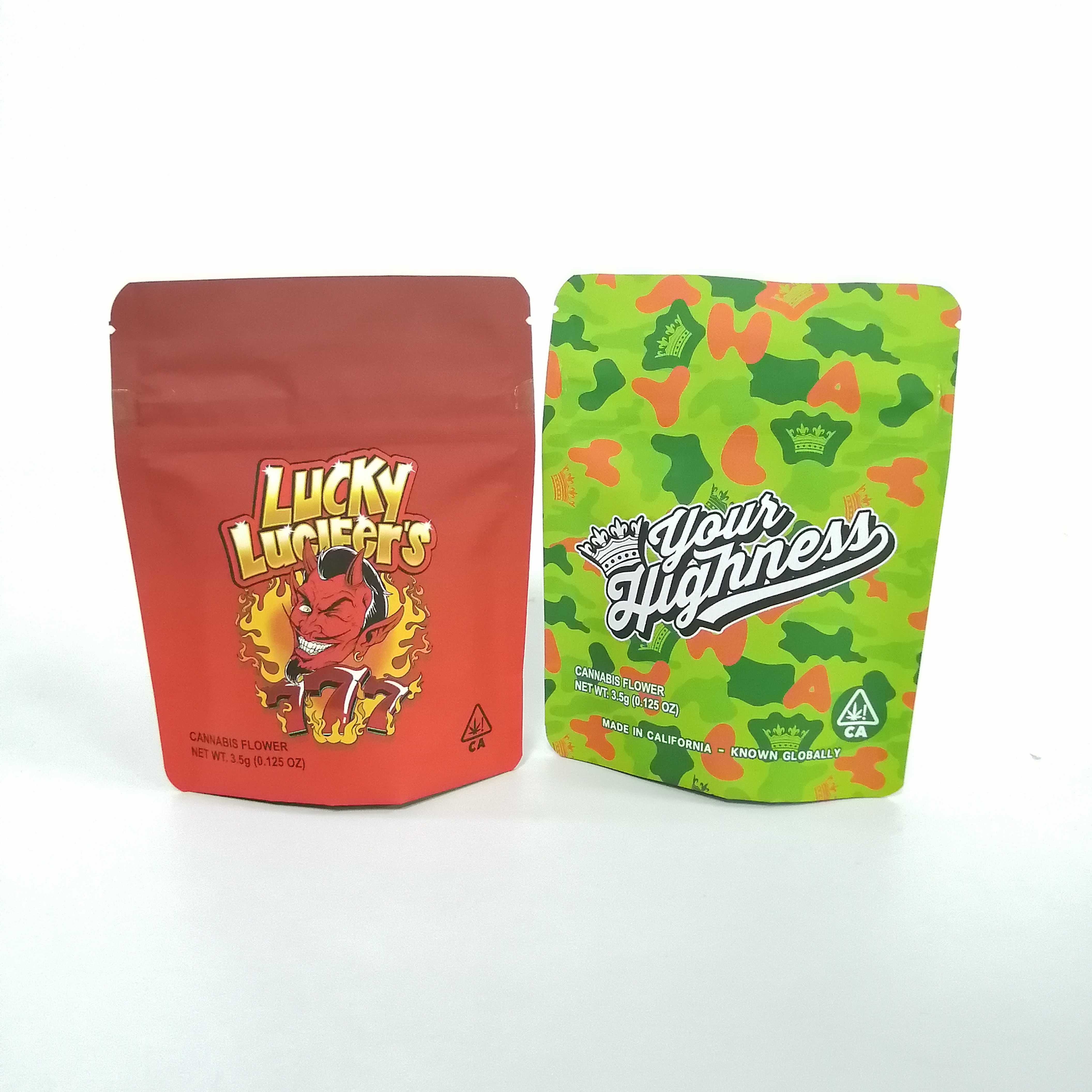 Μαλακή στάση τσαντών 3.5g τροφίμων αφής εδώδιμη συσκευάζοντας επάνω σε Pochon με το φερμουάρ