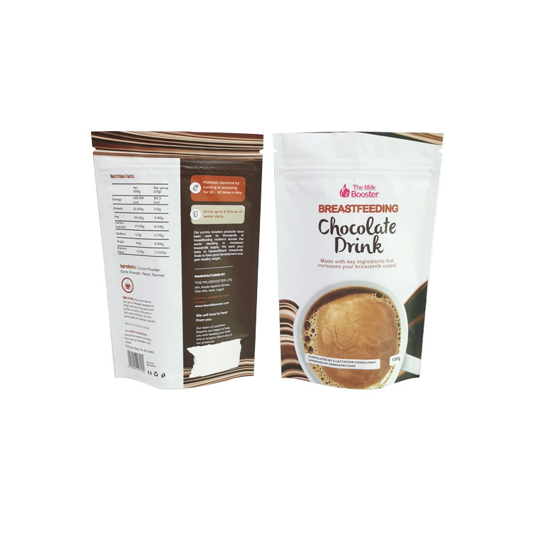 Η ψηφιακή στάση εκτύπωσης επάνω στη σακούλα φερμουάρ τοποθετεί την τσάντα συσκευασίας τροφίμων σκονών τσαγιού καφέ σε σάκκο