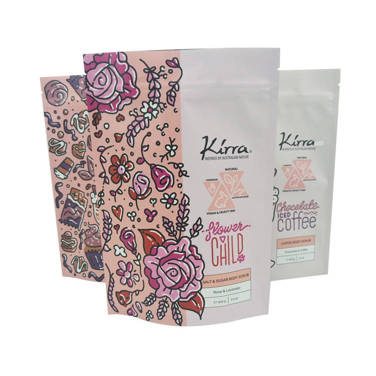 το καλλυντικό συσκευάζοντας σώμα σοκολάτας τσαντών MOPP VMPET Mocha 10C CMYK τρίβει