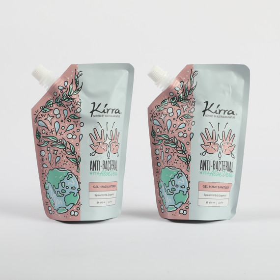 Προσαρμοσμένο φύλλο πλαστικού καλλυντικού Stand Up Spout Pouch Προσωπική κρέμα Συσκευή