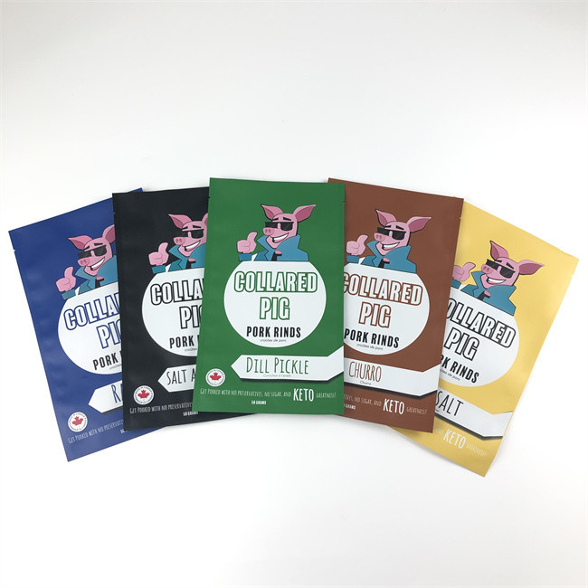 Απόδειξη μυρωδιάς τριών δευτερεύουσα σφραγίδων πλαστική Mylar φερμουάρ τσαντών κλειδαριών Resealable