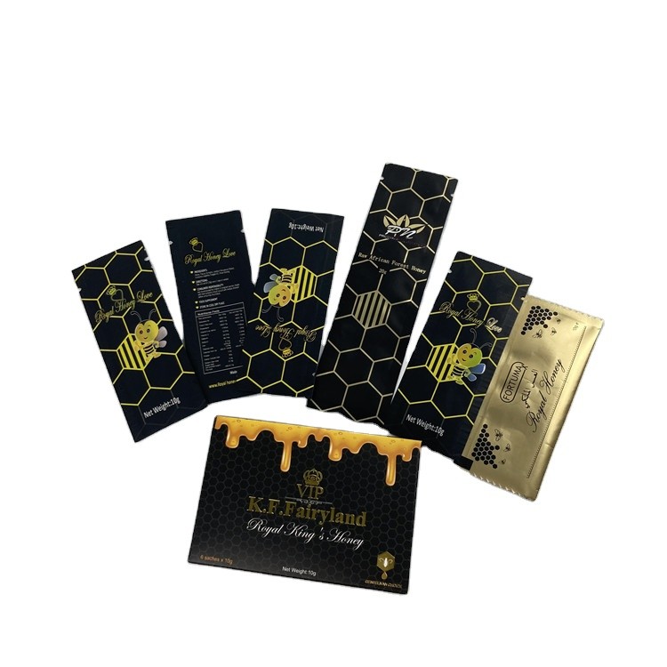 Μελισσών πλαστικές σακούλες μελιού ζελατίνας βοτανικές που συσκευάζουν 100% φυσικό