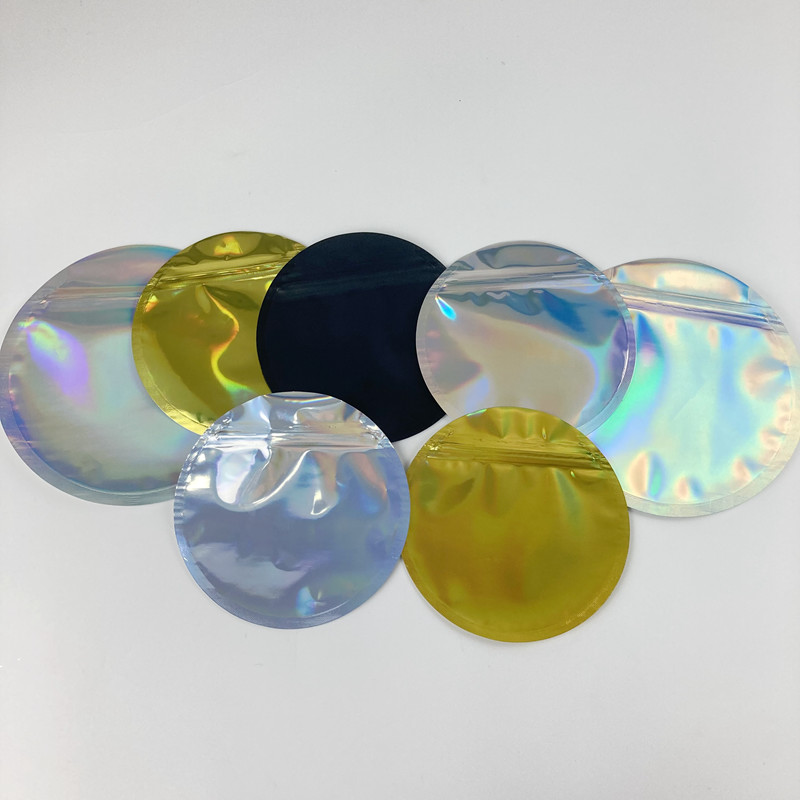 Resealable ολογραφικό φύλλο αλουμινίου αργιλίου Mylar τεμαχισμένο τσάντες διαμορφωμένο συνήθεια 3.5G