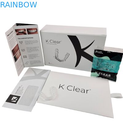 Προσαρμοσμένο πολυτελές μαγνητικό οδοντικό ράμφος κιτ κουτί με πάχος 350g Ορθοδοντικό ευθυγραμμιστή συσκευασία κουτί