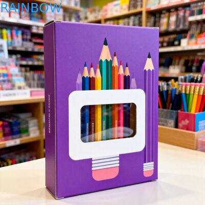 Χάρτινο κουτί με διαφανή οθόνη παραθύρου και πάχος 350g για συσκευασία τροφίμων