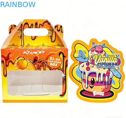 Προσαρμοσμένη 3.5 Mylar τσάντα έρχεται με κουτί οθόνης για λουλούδια γλυκά μπισκότα τσίχλα συσκευασία ανθεκτική στα παιδιά 3.5g 7g 14g πεθαίνει κόψιμο Mylar τσάντα